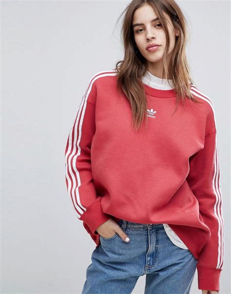 adidas red sweatshirts